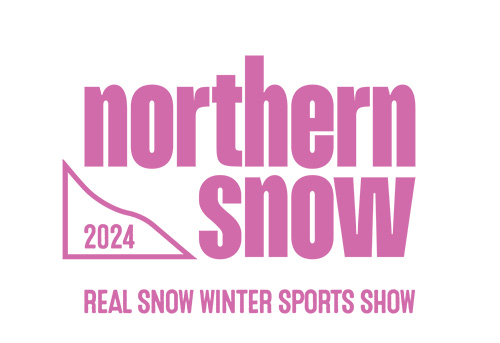 Pink Northern Snow Show Logo on white background