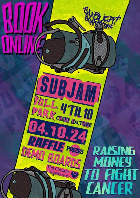 The poster for SubJam on the 4th October